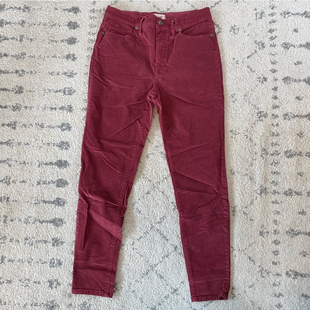 Madewell Velvet Skinny Jeans